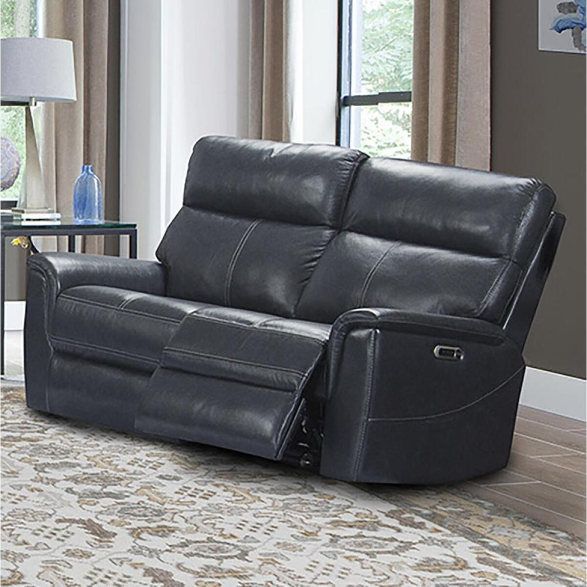 REED – INDIGO POWER LOVESEAT REED - INDIGO POWER LOVESEAT - Image 1