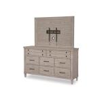 Modern Farmhouse Dresser With TV Frame