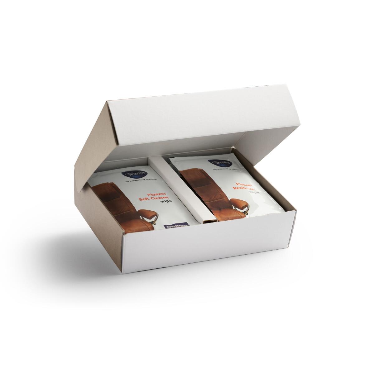 5c98aea677bf4c39f49df6532c54cab0 Stressless® Leather Care Wipe Kit Pioneer - Image 1