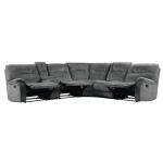 Cooper Shadow Grey 6 Piece Reclining Sectional - Image 3