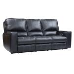 Rockford Verona Black Power Triple Reclining Sofa - Image 3