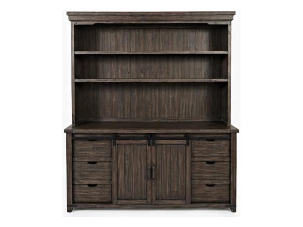 Madison County Hutch Server Barnwood Dining Storage Jofran