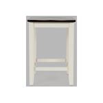 Asbury Park Backless Saddle Stool White