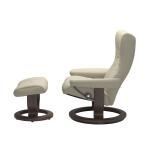 Stressless® Wing (S) Classic Base Recliner with Ottoman - Image 2