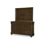 Traditional Dresser And Tv Frame Set