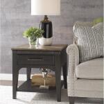 Plank Road Artisans Rectangular Drawer End Table - Image 2