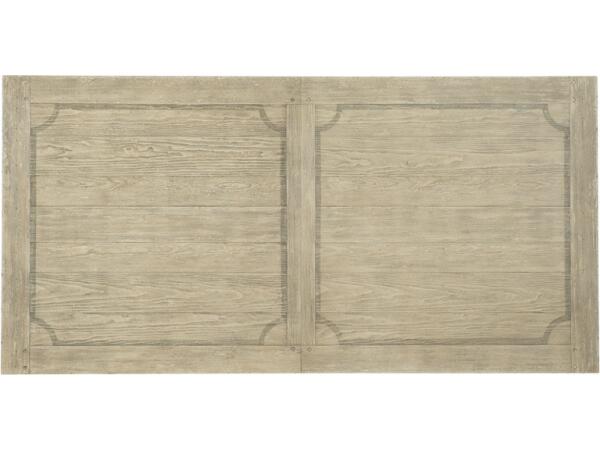 Ciao Bella 84in Trestle Table with 2-18in Leaves in White/Black - Image 3