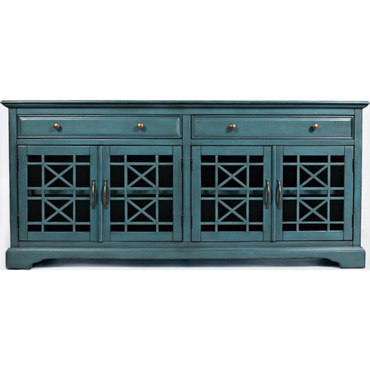 Craftsman 70″ Blue Media Unit Craftsman 70" Blue Media Unit - Image 1