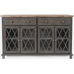 Aurora Hills Grey 4-Door Accent Chest