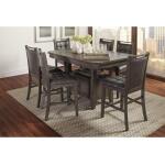Manchester High/Low Rectangle Dining Table Grey Finish - Image 2