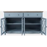 Aurora Hills Blue 4-Door Accent Chest - Image 3