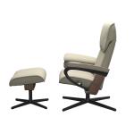 Stressless® Admiral (M) Cross Base Recliner with Ottoman - Image 2