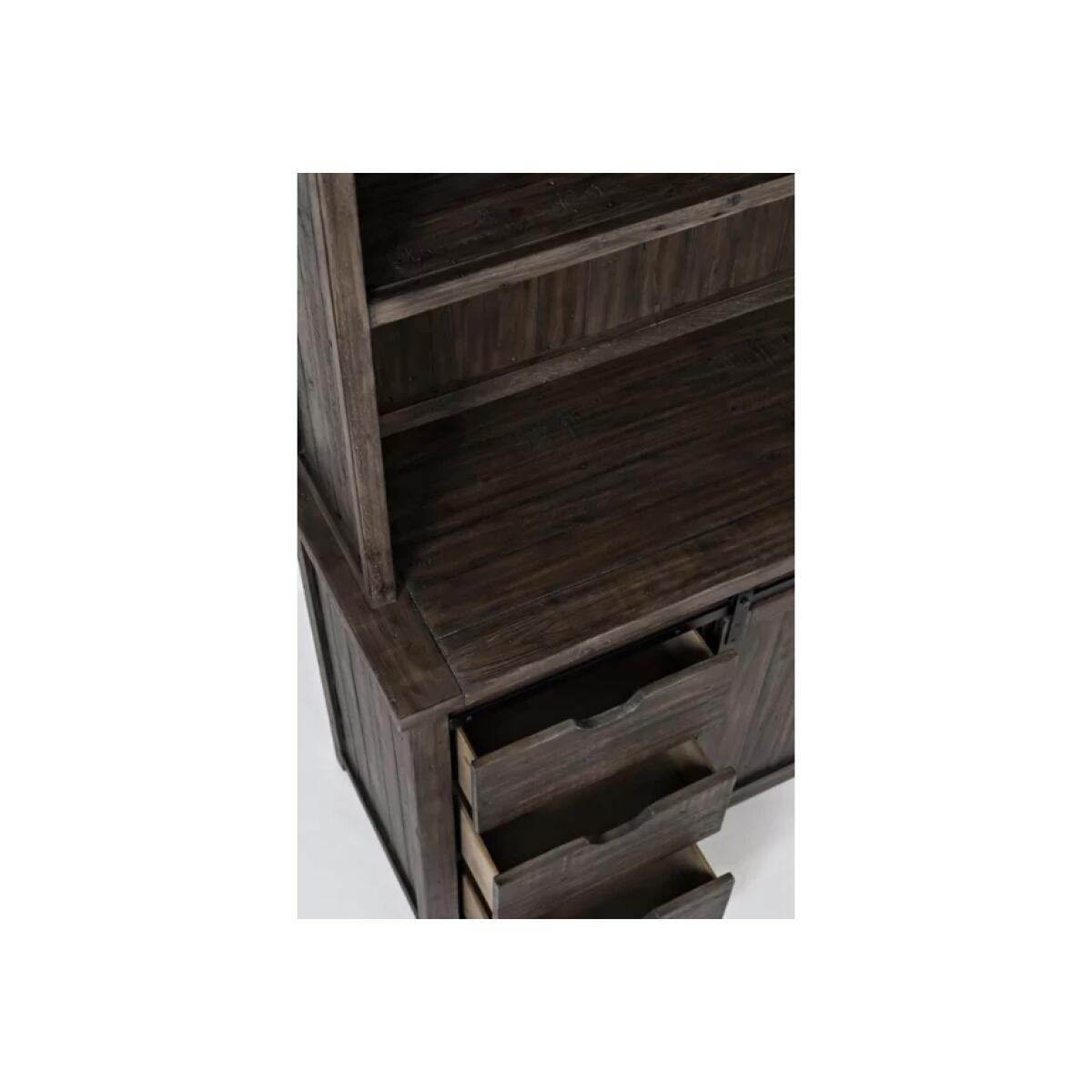 Madison County Hutch Server Barnwood Dining Storage Jofran