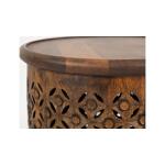 Global Archive Drum Table Brown - Image 2