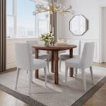 Wilson Upholstered Dining Chair- Grey - Image 2