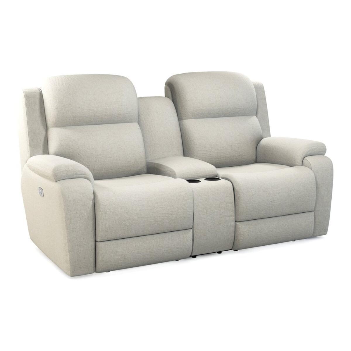 Dorian Power Reclining Loveseat w/ Headrest & Console Dorian Power Reclining Loveseat w/ Headrest & Console - Image 1
