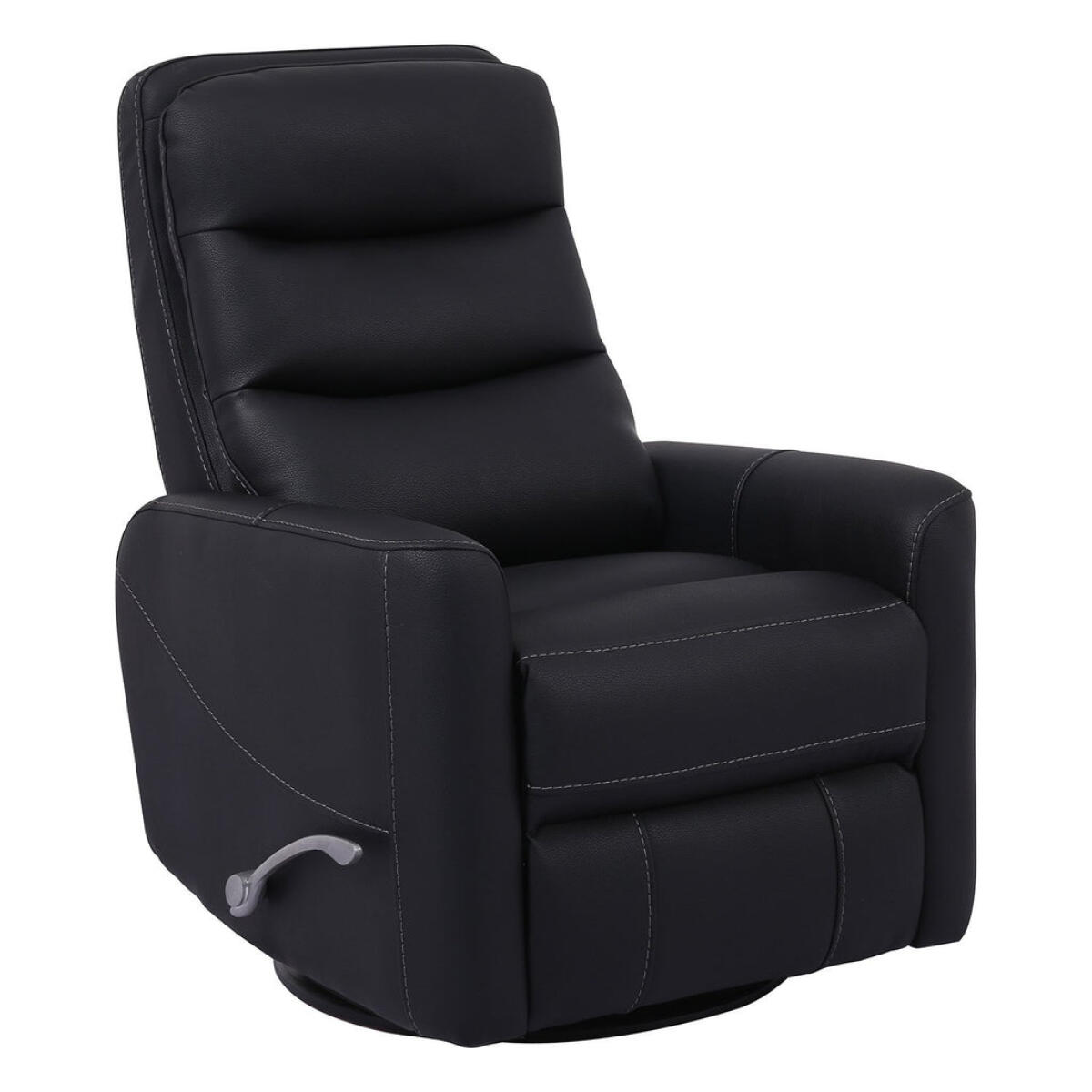 Hercules Black Manual Swivel Recliner Hercules Black Manual Swivel Recliner - Image 1