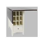 Asbury Park Storage Counter Dropleaf White - Image 2