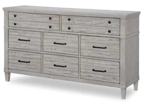 Modern Farmhouse 8-Drawer Dresser With Felt-Lined Drawers Dressers Legacy Classic Furniture