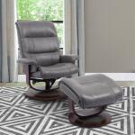 Knight - Ice Manual Reclining Swivel Chair And Ottoman - Image 2