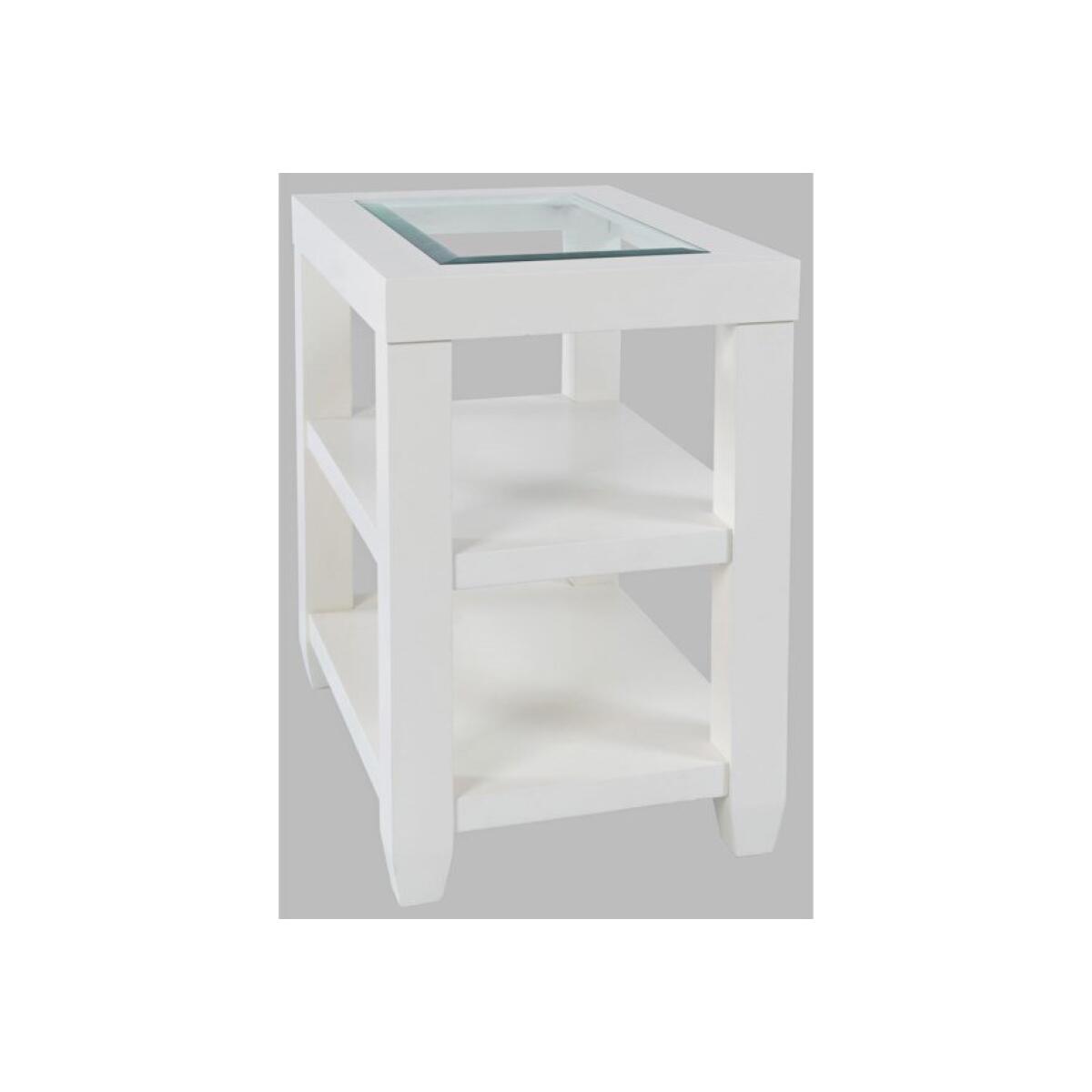 Urban Icon Chairside Table White Urban Icon Chairside Table White - Image 1