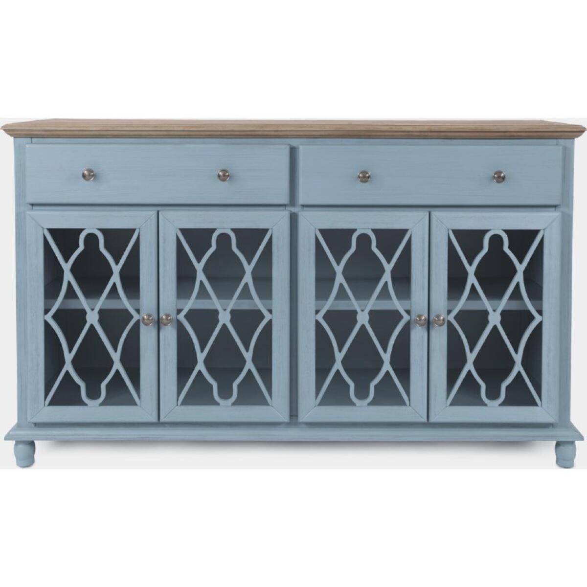 Aurora Hills Blue 4-Door Accent Chest Aurora Hills Blue 4-Door Accent Chest - Image 1