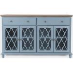 Aurora Hills Blue 4-Door Accent Chest