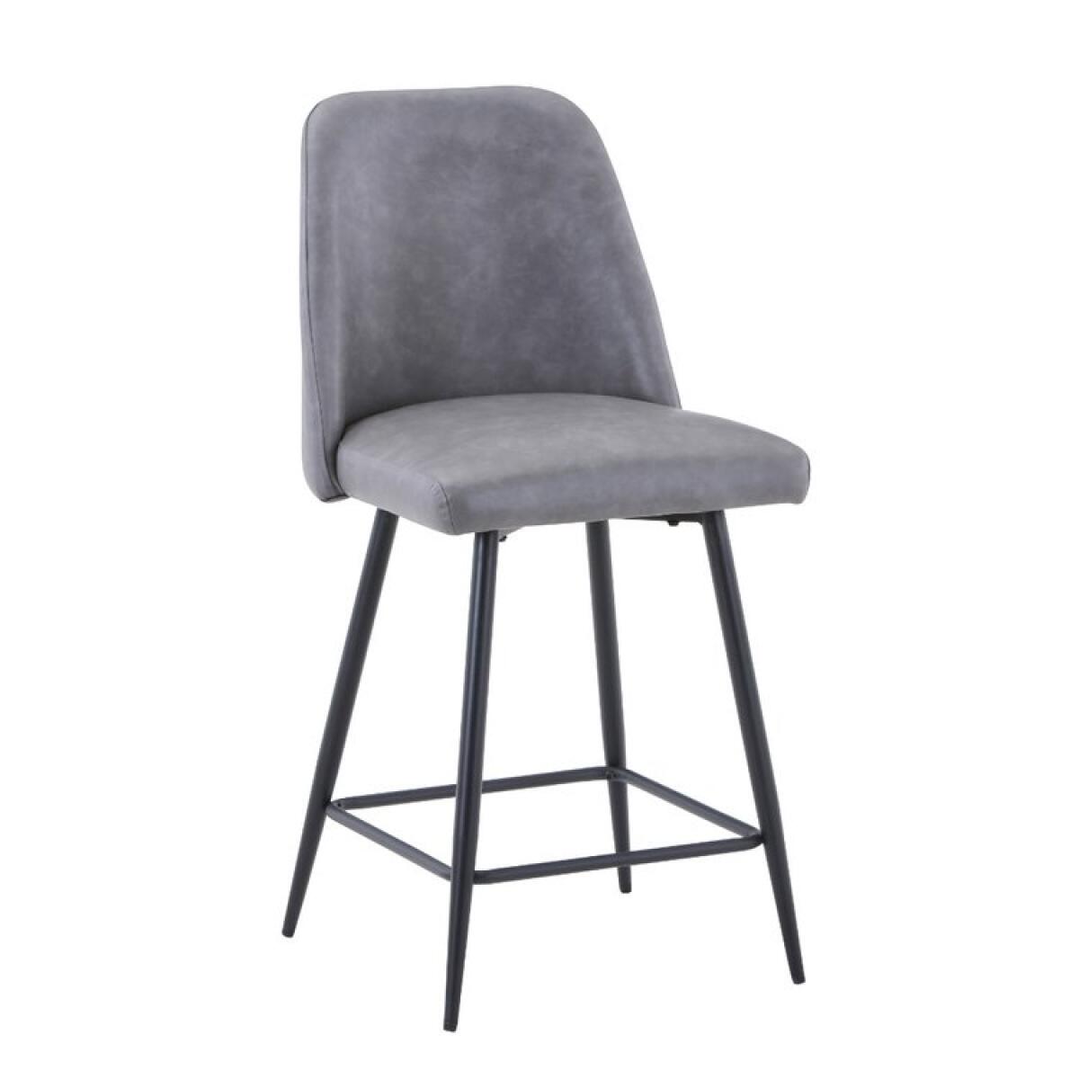 Maddox Upholstered Counter Stool- Grey Maddox Upholstered Counter Stool- Grey - Image 1