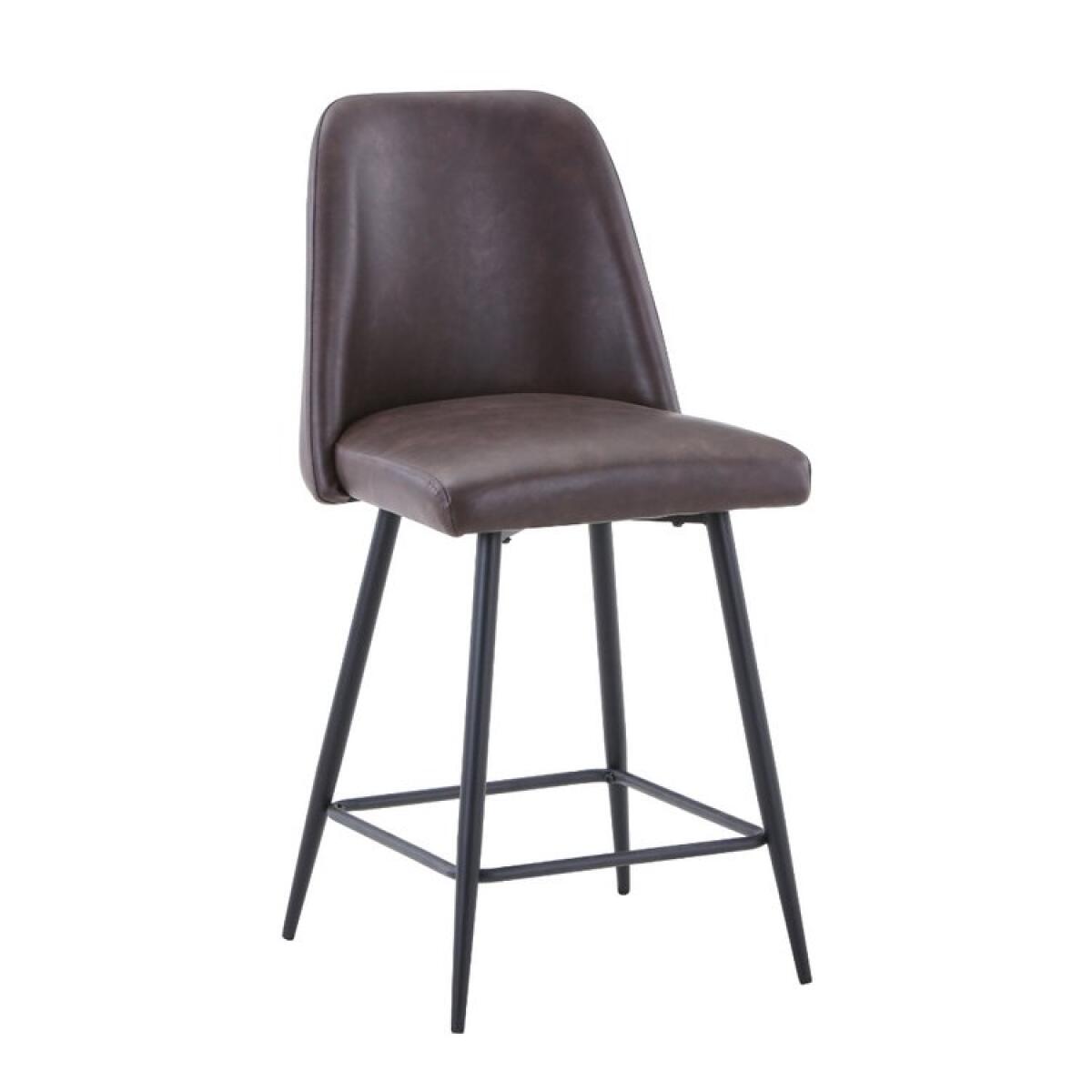 Maddox Upholstered Counter Stool- Brown Maddox Upholstered Counter Stool- Brown - Image 1