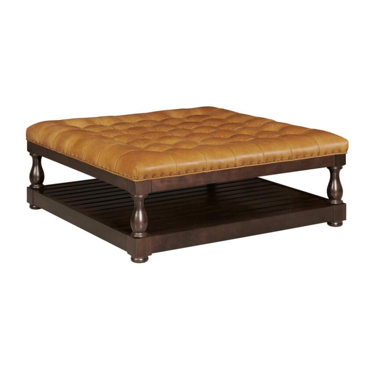 Copeland Cocktail Ottoman – Leather Copeland Cocktail Ottoman – Leather - Image 1