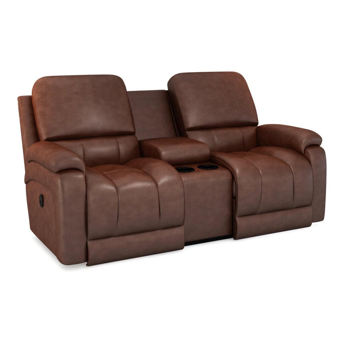 Greyson Reclining Loveseat w/ Console Greyson Reclining Loveseat w/ Console - Image 1