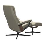 Stressless® View (S) Cross Base Recliner with Ottoman - Image 4