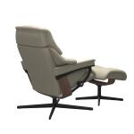 Stressless® Reno (S) Cross Base Recliner with Ottoman - Image 4