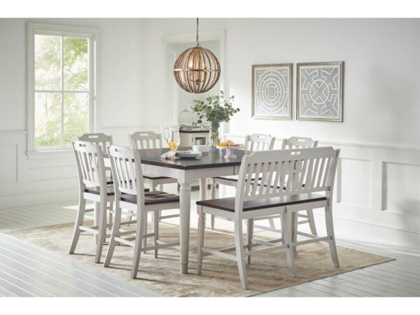 Orchard Park Counter Height Table W/ 6 Chairs & Bench Dining Sets Jofran