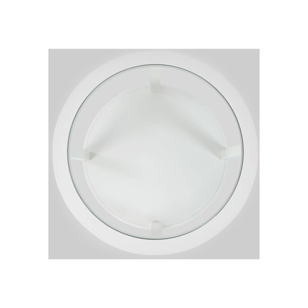 Urban Icon Round Castered Cocktail Table White Urban Icon Round Castered Cocktail Table White - Image 1