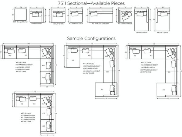 Casual Retreat Sectional 7511-SECT - Image 3