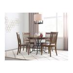 44" Round Dining Table With Metal Base - Image 2