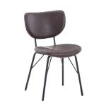 Owen Upholstered Chair- Brown