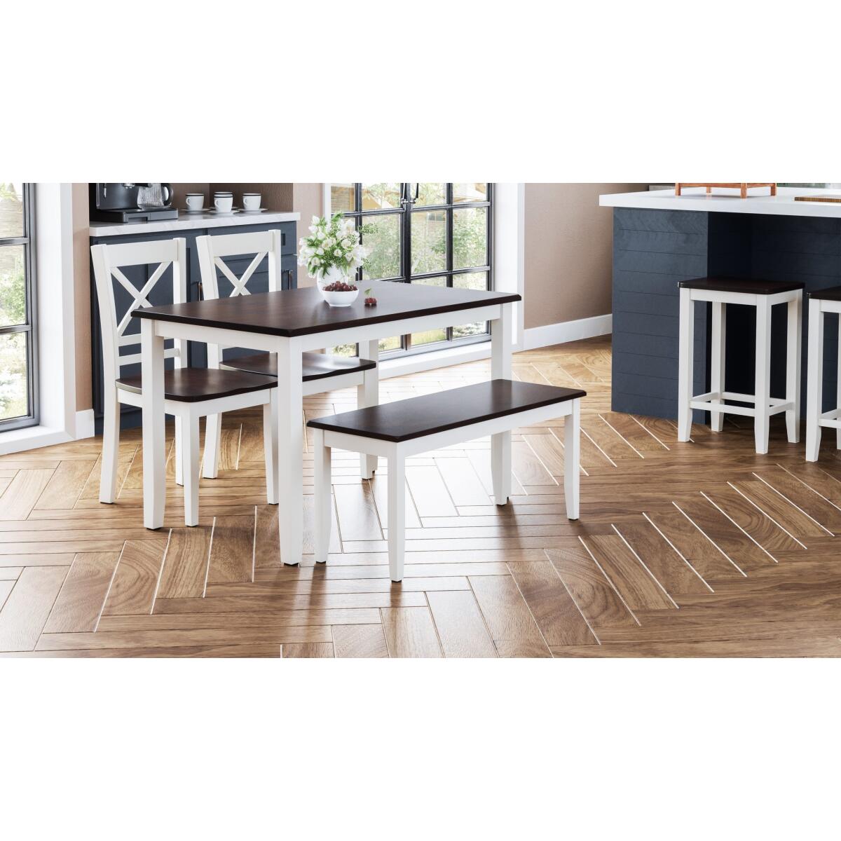 Asbury Park 4 Piece Dining Set White Asbury Park 4 Piece Dining Set White - Image 1