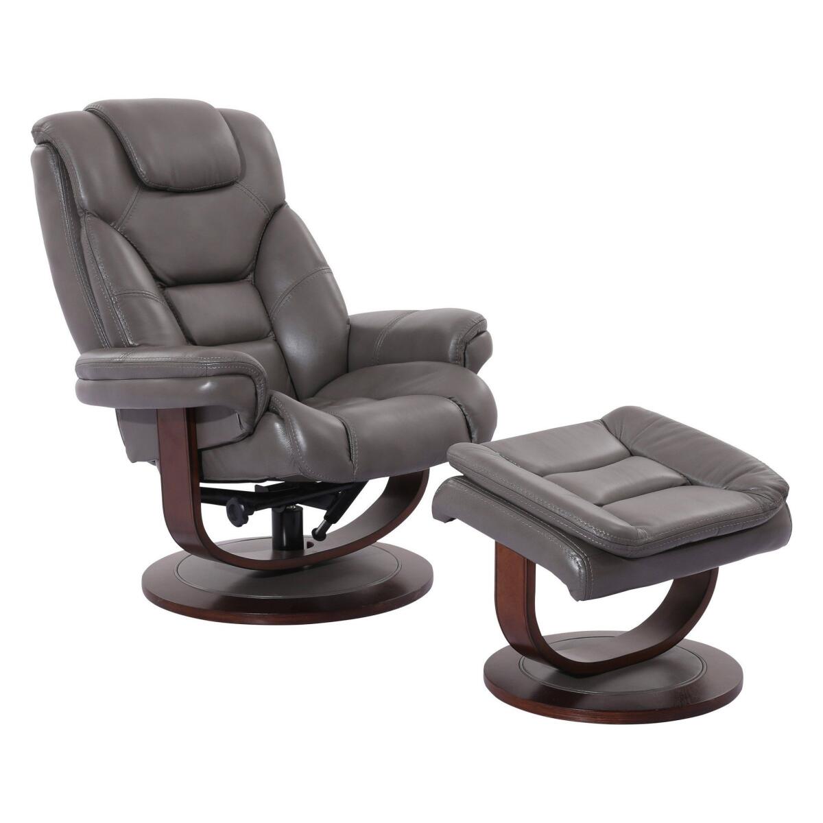 Ice Manual Reclining Swivel Chair And Ottoman Ice Manual Reclining Swivel Chair And Ottoman - Image 1