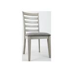 Sarasota Springs Collection Ladder Back Dining Chair With Upholstered Seat - Image 2