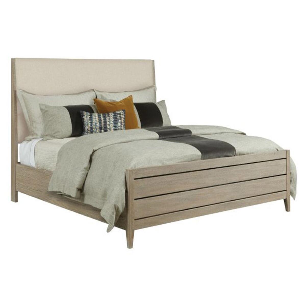 Symmetry Queen Incline Fabric with High Footboard Bed Symmetry Queen Incline Fabric with High Footboard Bed - Image 1
