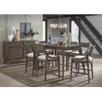 Greystone Pub Table in Ash Brown - Image 3