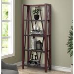 Dove Etagere Bookcase Brown