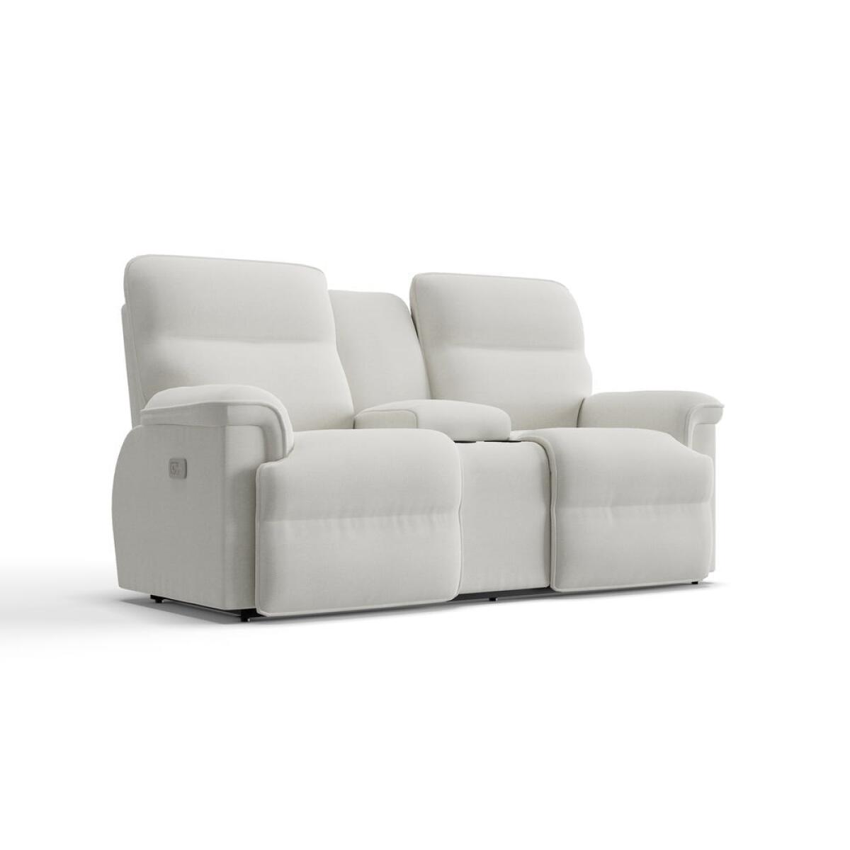 Jay Power Reclining Loveseat w/ Headrest, Lumbar & Console Jay Power Reclining Loveseat w/ Headrest, Lumbar & Console - Image 1