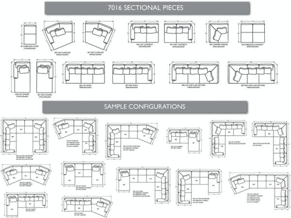 Craftmaster Essentials Craftwood Sectional 7016-Sect - Image 5
