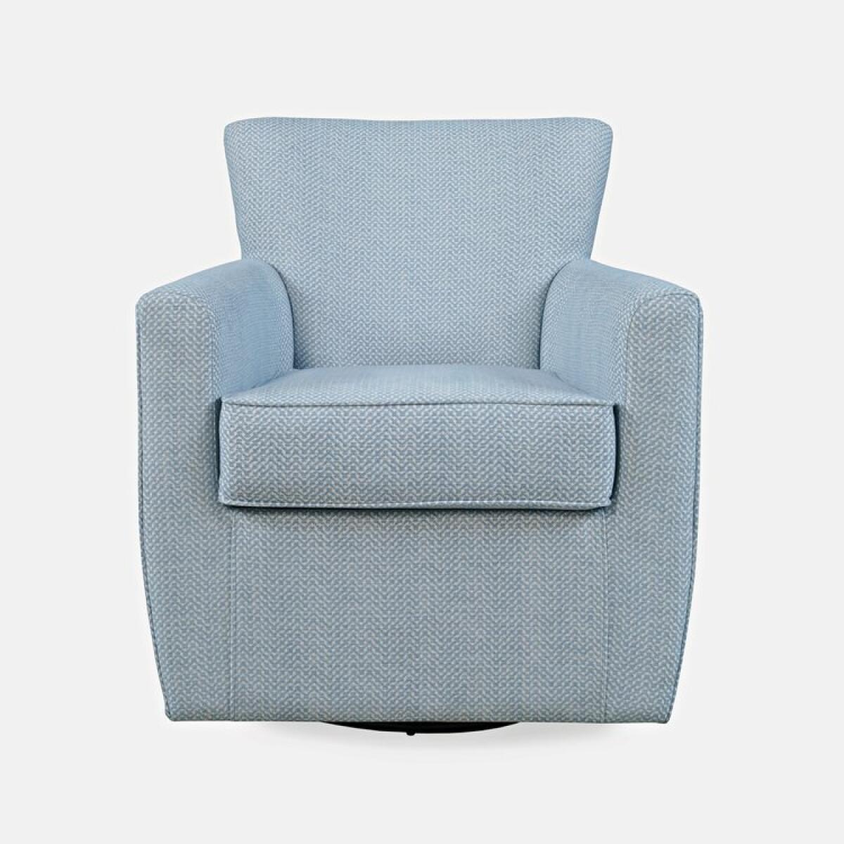 Harper Swivel Accent Chair- Sky Harper Swivel Accent Chair- Sky - Image 1