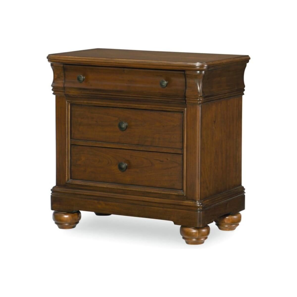 Traditional Nightstand With Usb Port And Outlet Traditional Nightstand With Usb Port And Outlet - Image 1