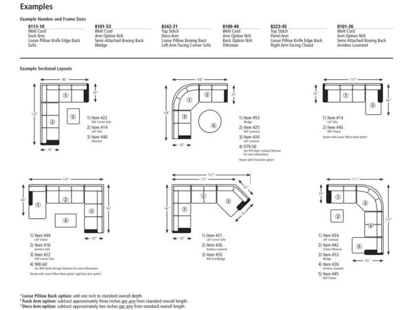 Smith Brothers Build Your Own (8000 Series) Large Corner Sectional Sofa - Image 4