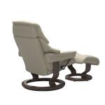 Stressless® Reno (S) Classic Base Recliner with Ottoman - Image 4